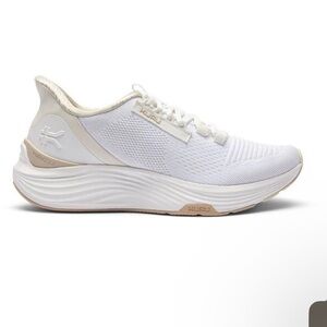 KURU Women's Atom 2 Bright White and Sand Sneakers
